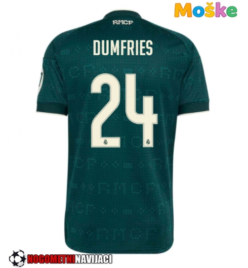 Moške Nogometnih dresov Real Madrid Denzel Dumfries #24 Gostujoči 2026-27 Kratki rokavi Moške Nogometnih dresov Real Madrid Denzel Dumfries #24 Gostujoči 2026-27 Kratki rokavi